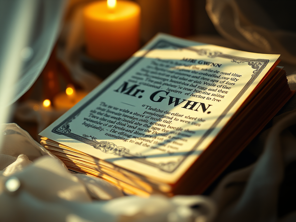 “Mr Gwyn”: l’arte della trasformazione